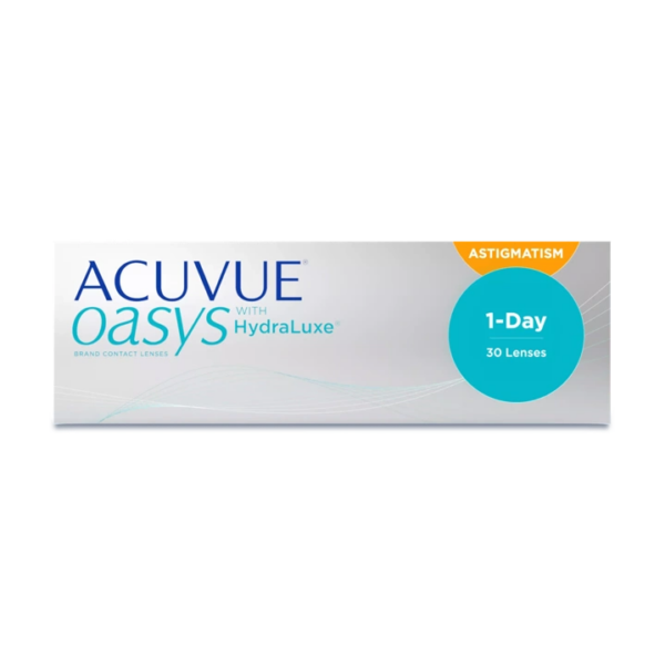 Acuvue® Oasys 1-Day with HydraLuxe® Technology for Astigmatism - 30 Pack